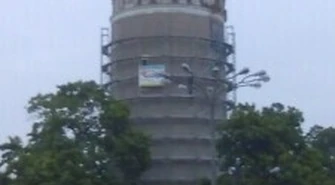 Awaria nadajnika Polsatu na wieży ciśnień