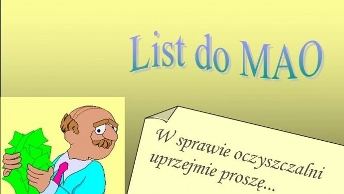 Uprzejmie proszę w sprawie oczyszczalni...         