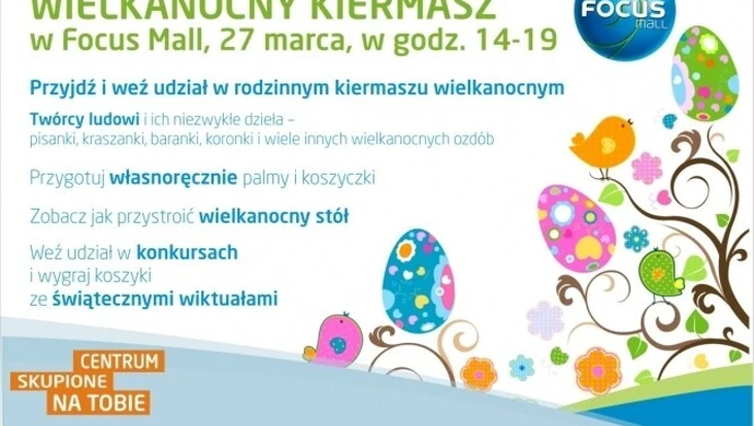 Kiermasz wielkanocny w Focus Mall Piotrków 