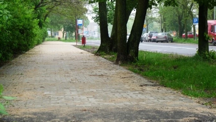 Fragment chodnika nie został wykonany