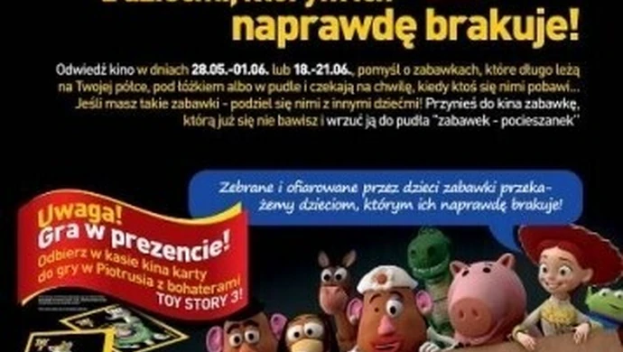 Piotrków: Zbiórka zabawek przed premierą filmu