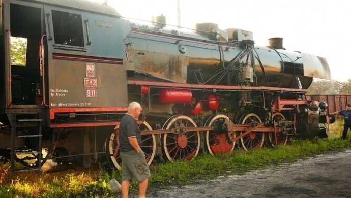 Zabytkowy pociąg z wizytą w Piotrkowie