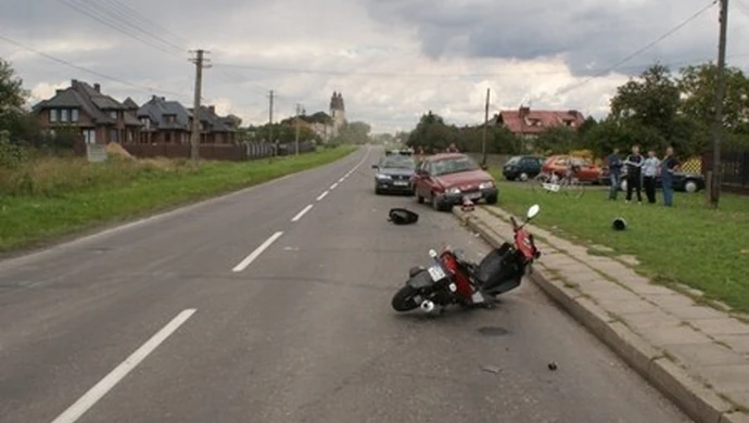 Region: Kierowca wjechał w motorower