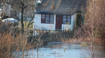 Problem z wodą z powodu zasypanego rowu