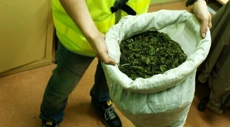 Dwa i pół kilograma marihuany trzymali na dachu