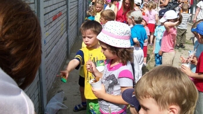 Setki rąk malowały płot w schronisku