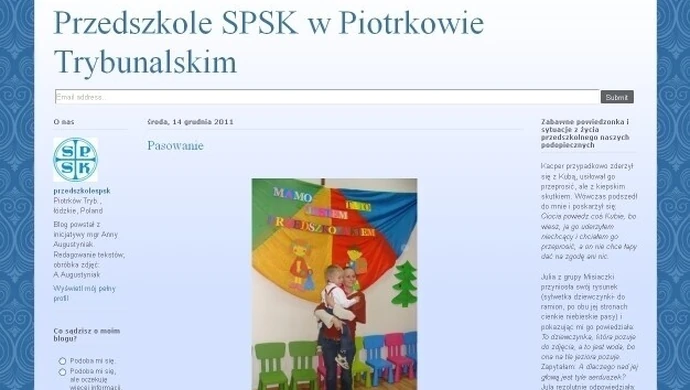 Piotrków: Mają pierwszy przedszkolny blog