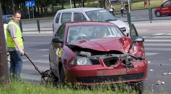 Wypadek na Kopernika &#8211; kierowca w szpitalu