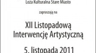 Przyjdź na Listopadową Interwencję Artystyczną