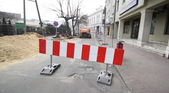 Ulica Toruńska nieprzejezdna do świąt