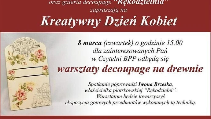 Kreatywny Dzień Kobiet w Bibliotece Pedagogicznej