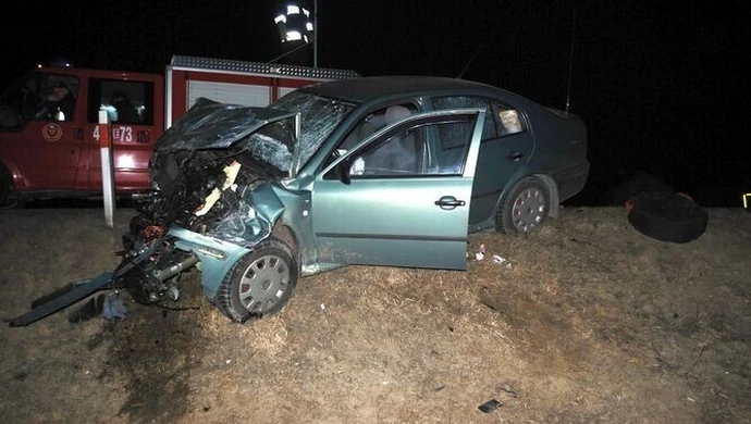 Jedna osoba rana w zderzeniu na skrzyżowaniu