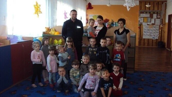 Policjant w przedszkolu