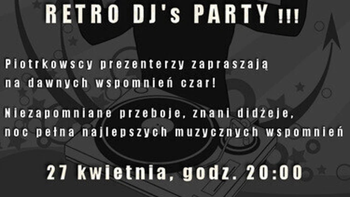 Insomnia: RETRO DJ'S PARTY po raz trzeci!
