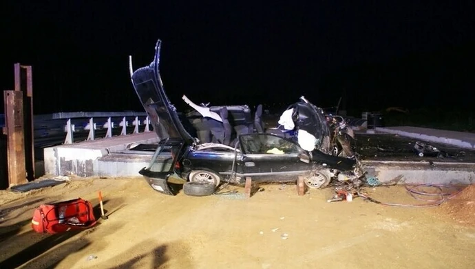 Nie zauważył remontu drogi &#8211; wylądował w szpitalu