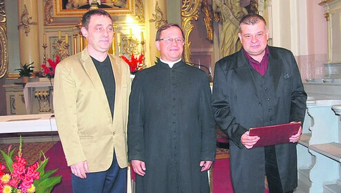 Krzysztof Globisz w wolborskiej kolegiacie