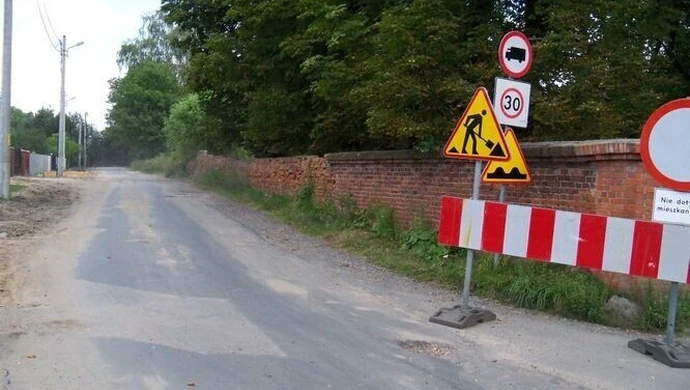 Trwa remont ulicy Krętej w Piotrkowie