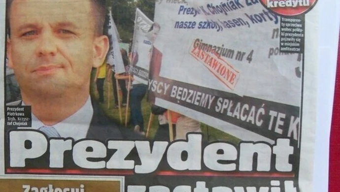 Dziennik "Fakt" pisze o prezydencie Chojniaku