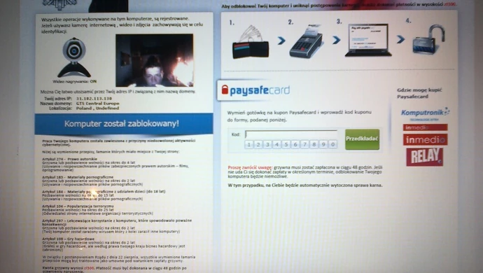 UWAGA !!! ATAK TROJANA NA STRONIE PORTALU.