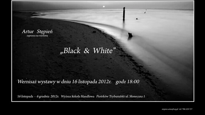 Wystwa fotografii czarno-białej Artura Stępnia