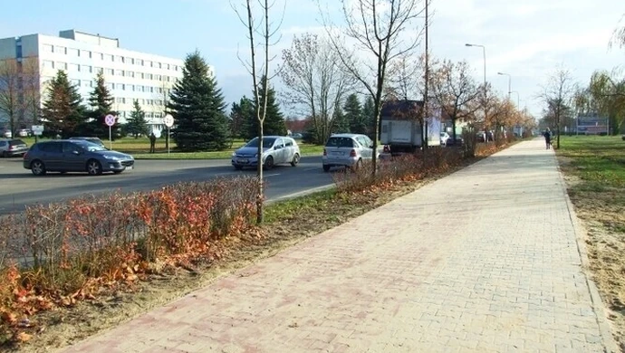 Przez całe miasto można przejechać ścieżką