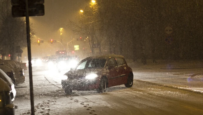 Opady śniegu sparaliżowały Piotrków