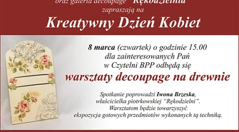Kreatywny Dzień Kobiet w Bibliotece Pedagogicznej w Piotrkowie Tryb.