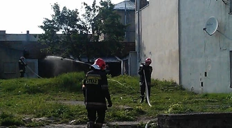 Zapaliły się komórki przy Wojska Polskiego