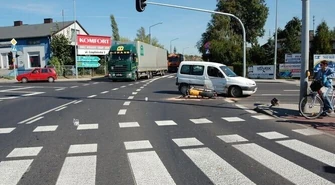 Motorowerzysta poważnie ranny w wypadku