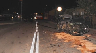 Pijany uciekał przed policją &#8211; doszło do wypadku