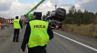 Zderzenie dwóch tirów zablokowało DK nr 8