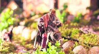 Miro i Włodzio robią szopkę w Piotrkowie