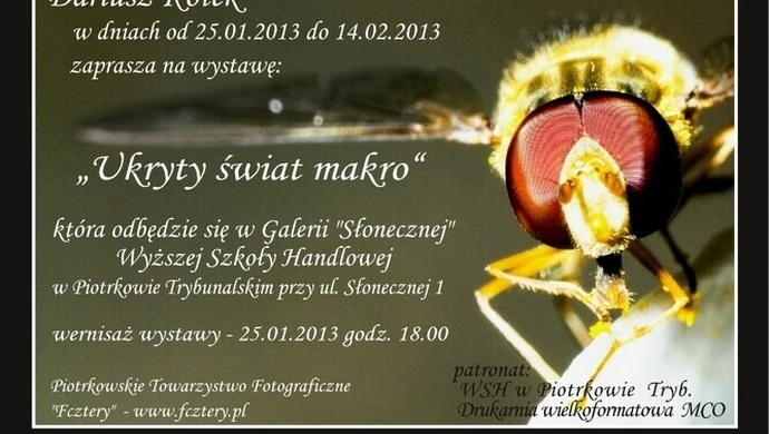 Wernisaż wystawy zdjęć Dariusza Kołka &#8222;Ukryty świat makro&#8221;