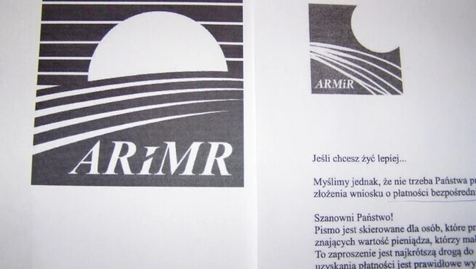 Uwaga rolnicy! Oszuści podrabiają pisma ARiMR