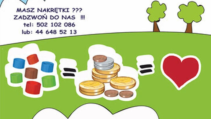 Zbieraj nakrętki, ratuj życie dzieci!