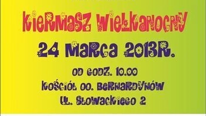 Zapraszamy na Kiermasz Wielkanocny