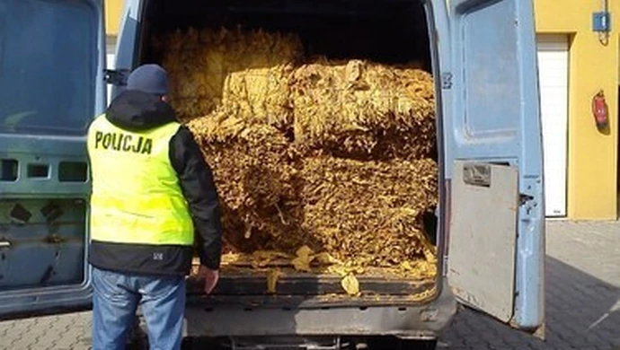 Przewoził prawie 400 kg liści tytoniu 