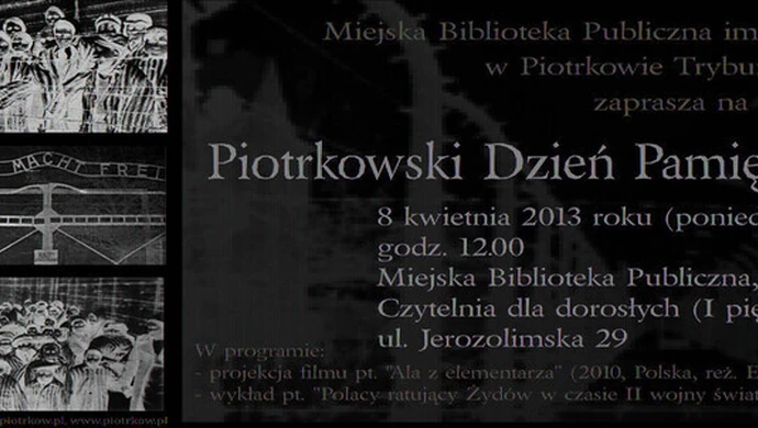 O holokauście w Bibliotece Miejskiej