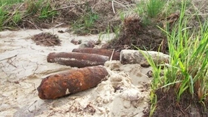 Niebezpieczne znalezisko na polu