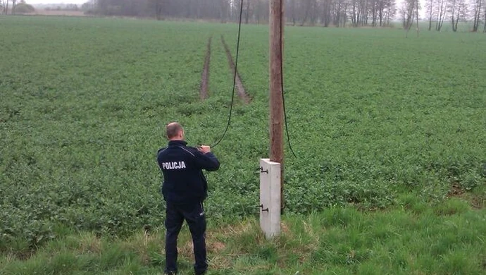 Przed służbą zatrzymali złodzieja kabli