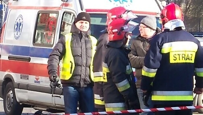 Na krajowej "ósemce" zapalił się TIR