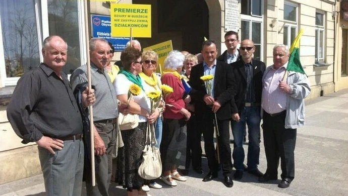 Działkowcy z Piotrkowa znów protestują 