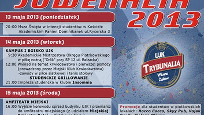 Juwenalia 2013 już w tym tygodniu