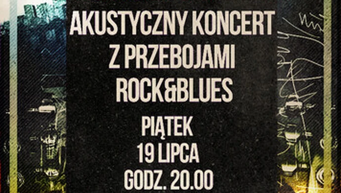 Akustyczny koncert z przebojami rock and blues