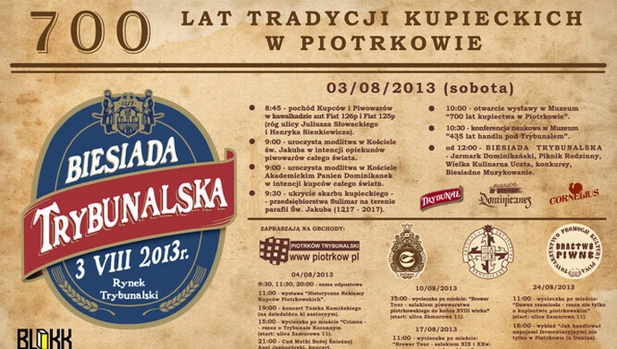 Już w sobotę Biesiada Trybunalska w Rynku