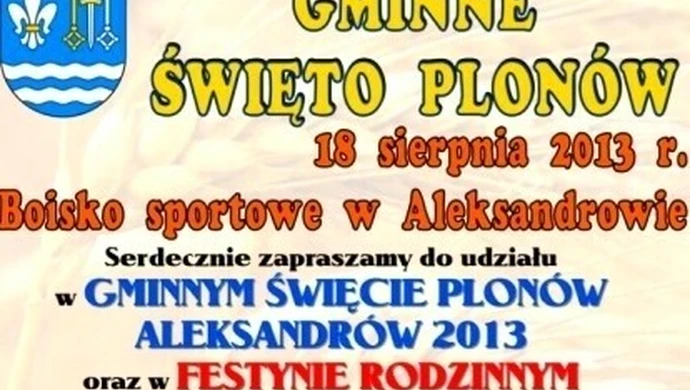 Dożynki w Aleksandrowie już 18 sierpnia