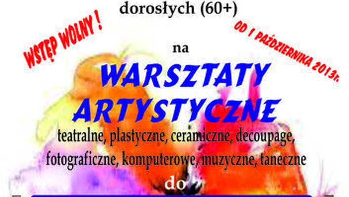 Warsztaty artystyczne dla seniorów