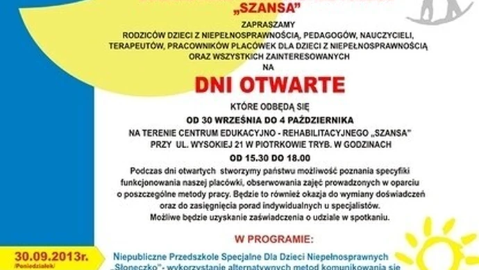 Dni Otwarte w Centrum "Szansa"