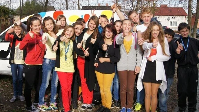 Deutsch-Wagen w szkole w Niechicach