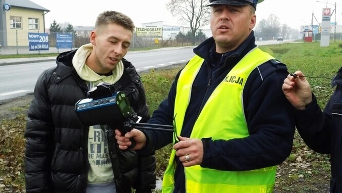 Kontrolowali prędkość na Łódzkiej